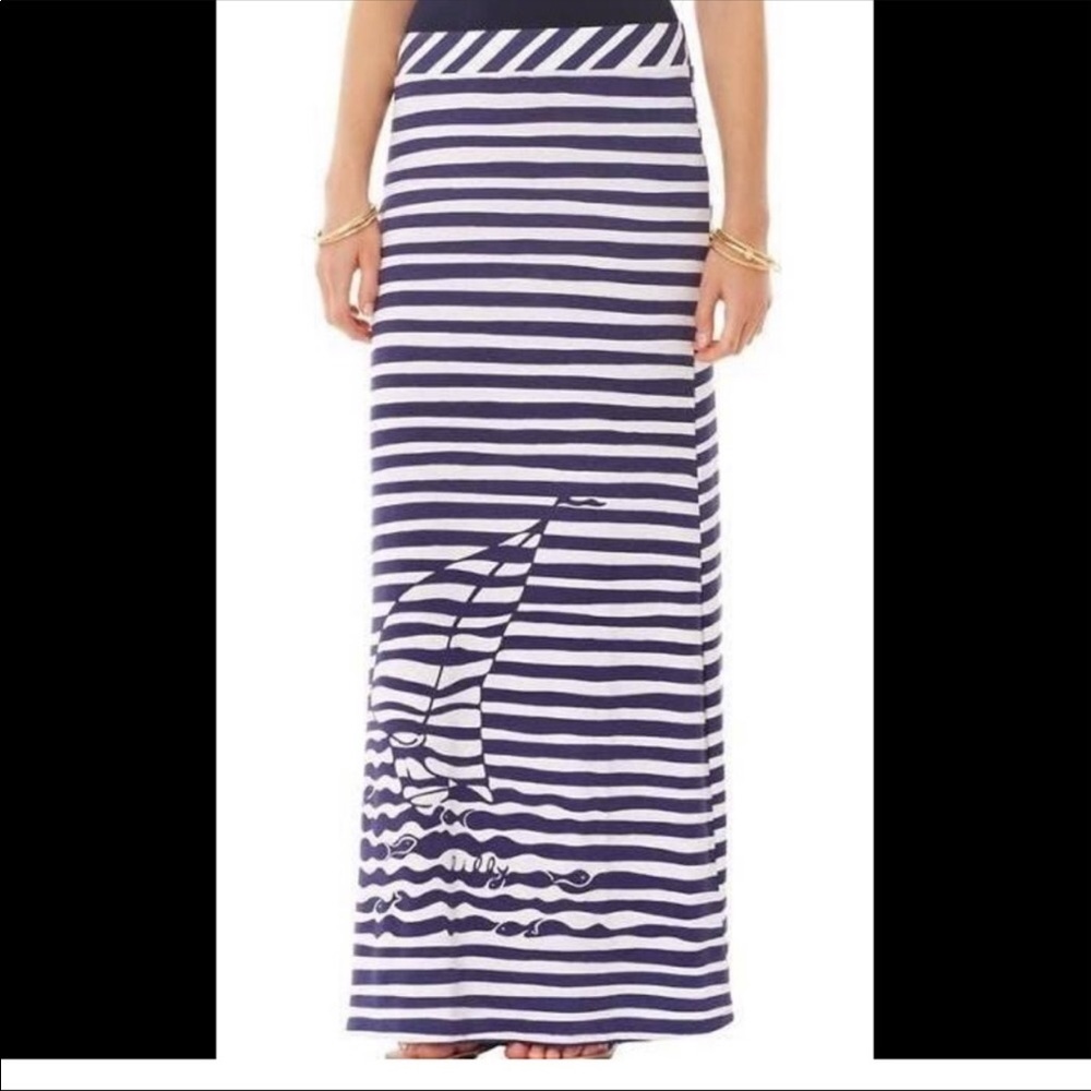NWT Lilly Pulitzer Marine Maxi Skirt
